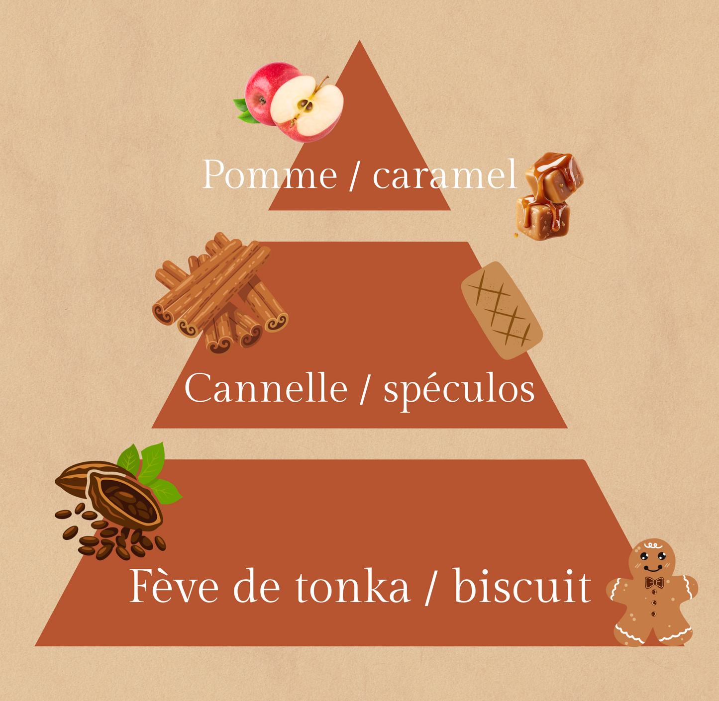 🤎Chaleur d'Antan | Bougie à la cannelle | 30h de diffusion | Cire végétale | Parfum gourmand et joyeux