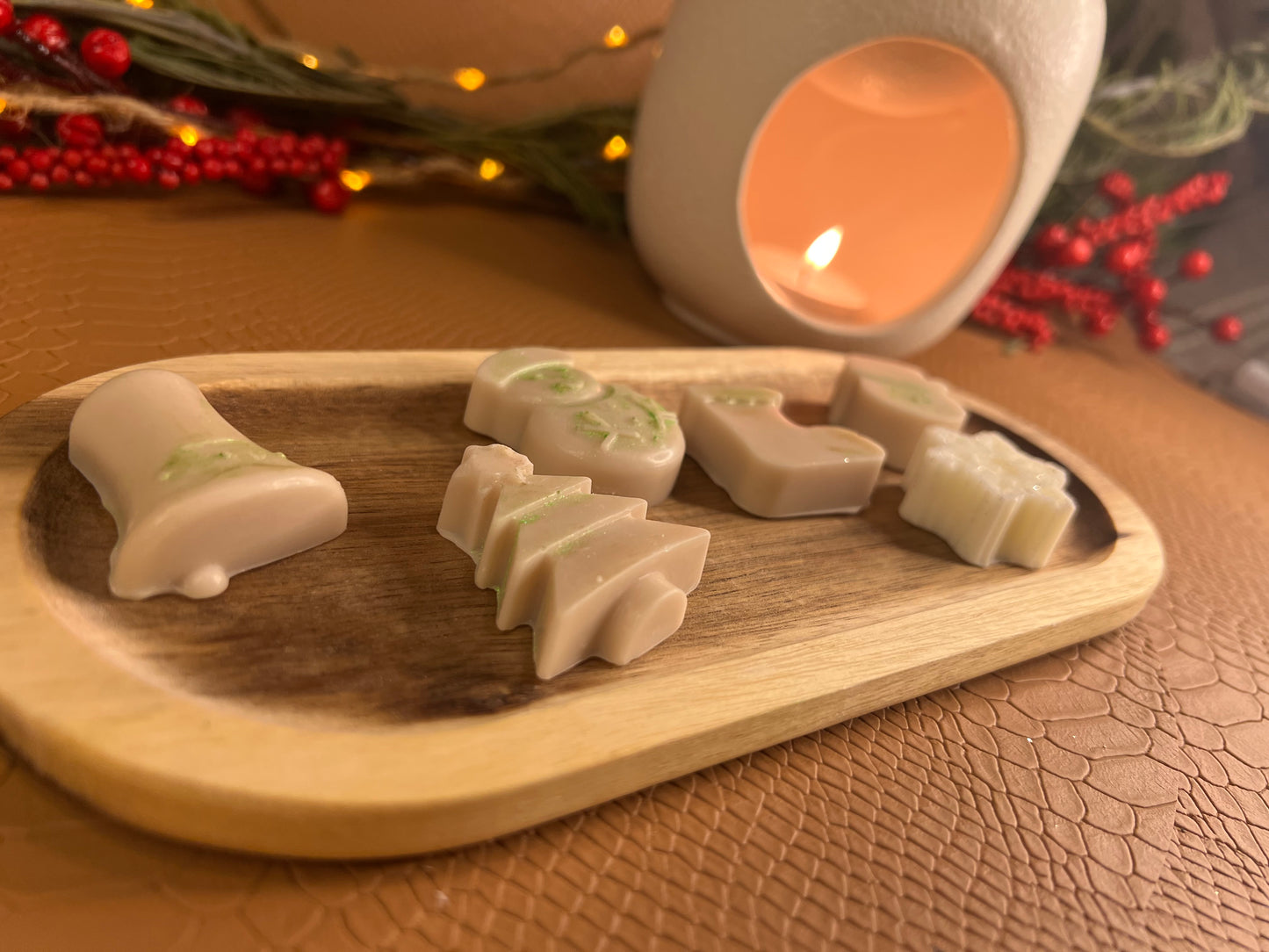 L’Éclat Délice 🍫| 6 Fondants parfumés au chocolat et à la pistache | 60gr de diffusion | Cire végétale | Parfum ultra gourmand