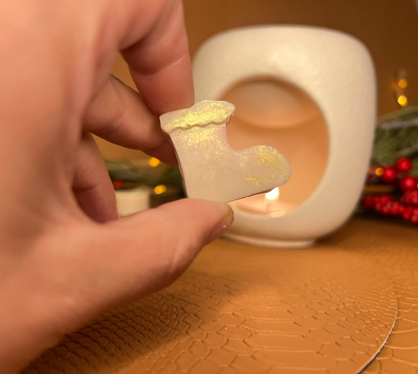 L’Éclat Délice 🍫| 6 Fondants parfumés au chocolat et à la pistache | 60gr de diffusion | Cire végétale | Parfum ultra gourmand