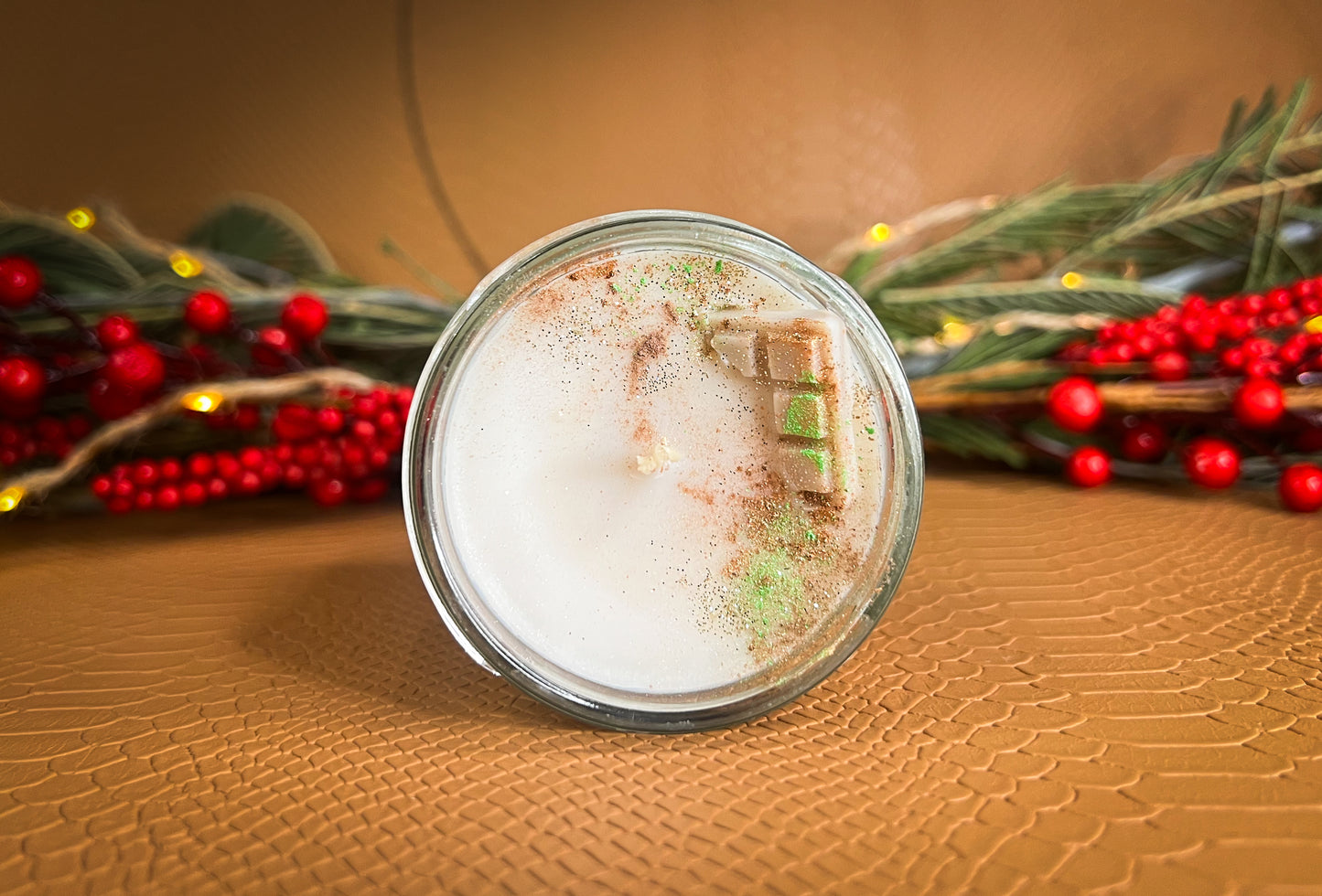 L’Éclat Délice 🍫| Bougie parfumée au chocolat et à la pistache | 20h de diffusion | Cire végétale | Parfum ultra gourmand