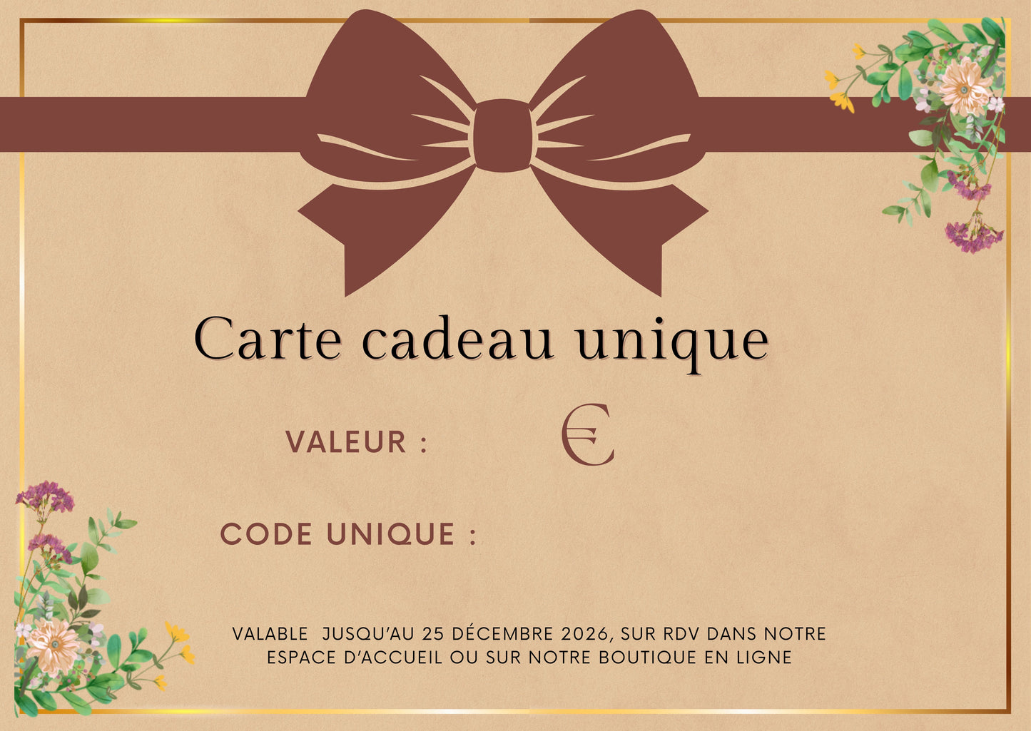 Carte cadeau Rana Candle