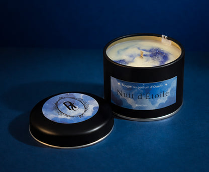 🌙 Nuit d’Étoile | Bougie au parfum d'Orient | 30h de diffusion | Cire végétale | Parfum Oriental • Épicé • Ambré ✨