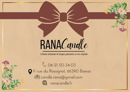 Carte cadeau Rana Candle