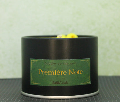 Première Note, bougie parfumée au thé vert - 30h de diffusion