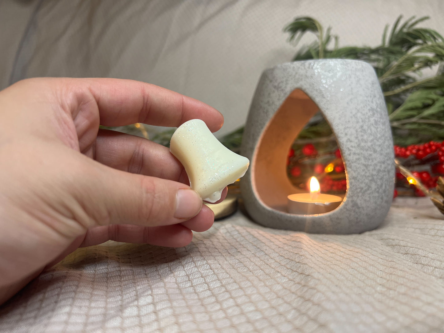 Écrin de Soi ❄️| Fondant parfumé au Mocaccino blanc | 60gr | Cire végétale | Parfum onctueux