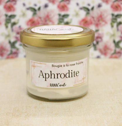 Aphrodite, bougies à la Rose Fraîche - 20 Heures Parfumées